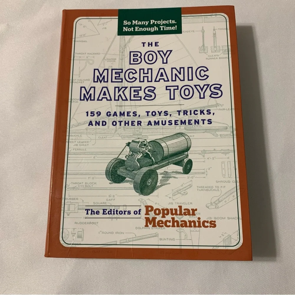 Book The Boy Mechanic Makes Toys ‎ Gift Educational Games Homeschool